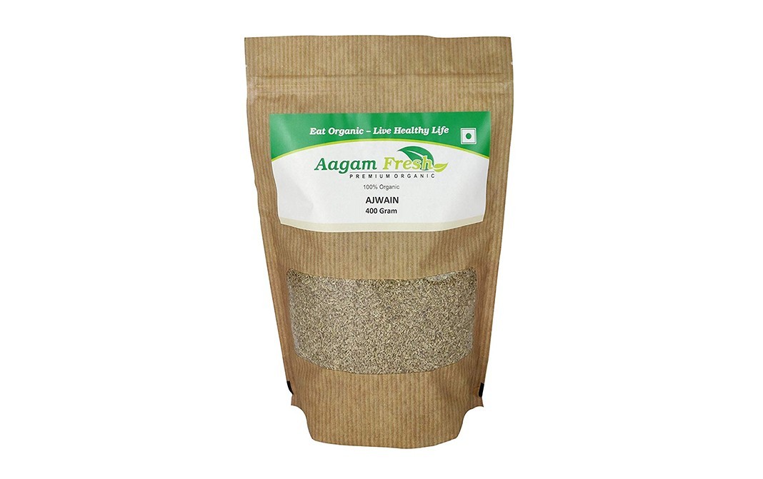 Aagam Fresh Organic Ajwain    Pack  400 grams